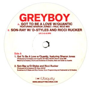 Greyboy – Got To Be A Love / Son-Ray