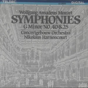 Wolfgang Amadeus Mozart – Concertgebouworkest • Nikolaus Harnoncourt – Symphonies G Minor No. 40 & 25