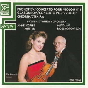 Sergei Prokofiev, Alexander Glazunov, Родион Щедрин – National Symphony Orchestra, Anne-Sophie Mutter, Mstislav Rostropovich – Concerto For Violin